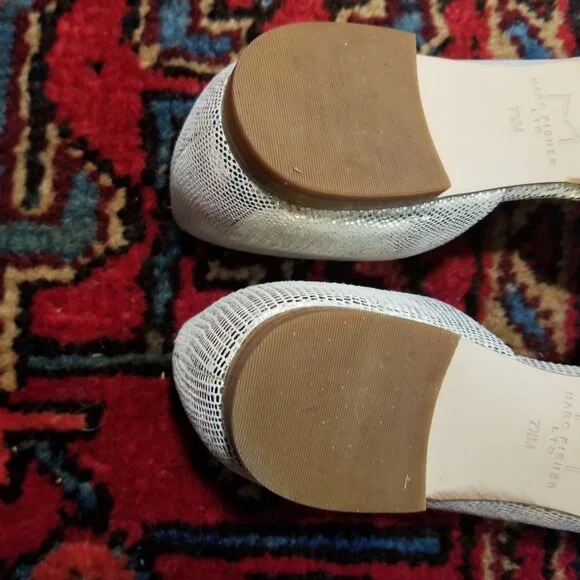 Marc Fisher LTD. Sunny 5 Slip On Leather d'Orsay Flats  Metallic Gold 7.5 M - Picture 12 of 14